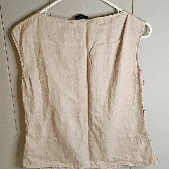 Talbots Blush Pink Ruffled Sleeveless Top 6P - Picture 2 of 6